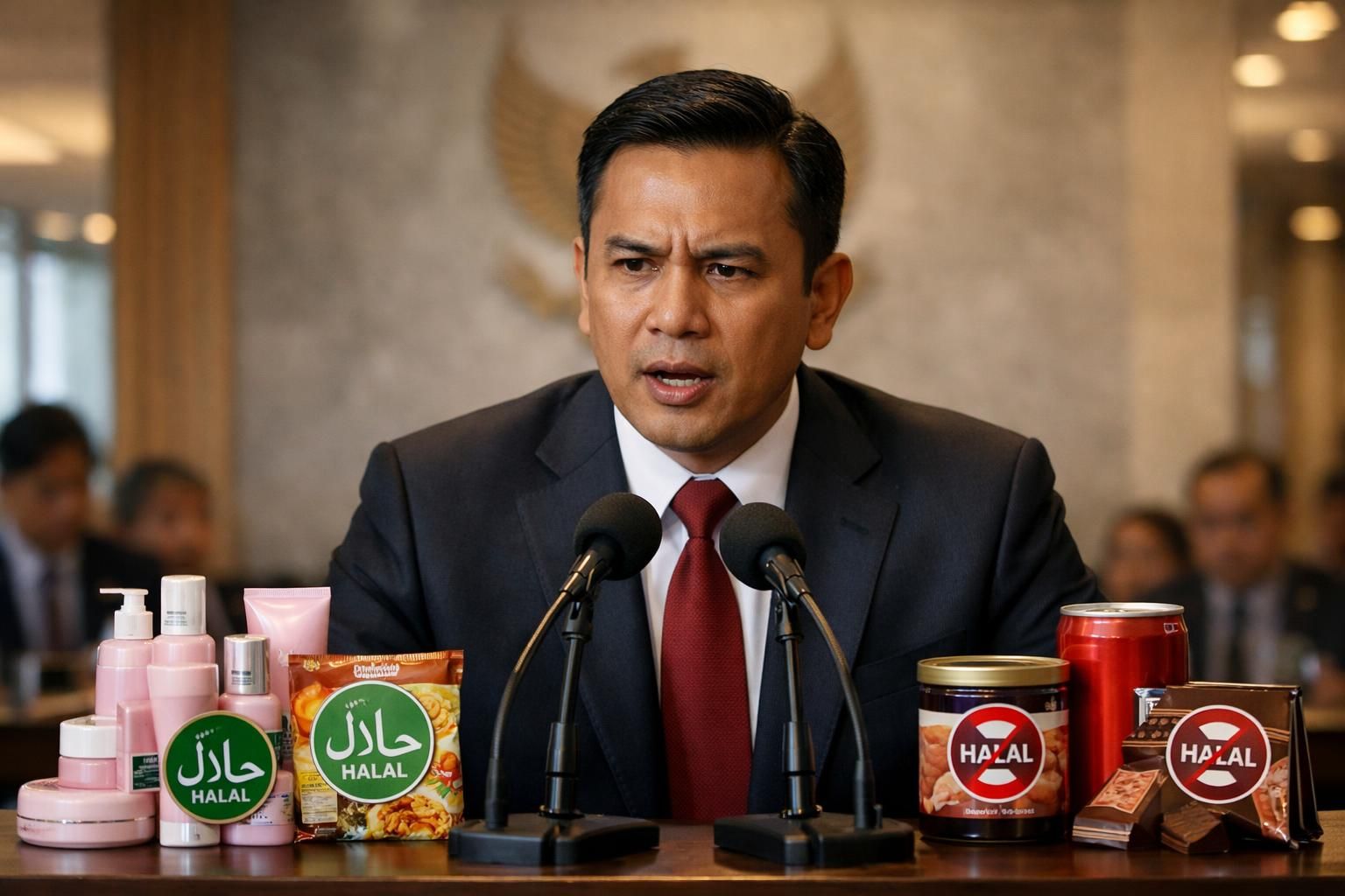 seskab teddy menegaskan bahwa produk asal amerika serikat tidak akan masuk ke indonesia tanpa sertifikasi halal, memastikan kepatuhan terhadap standar konsumsi halal di negara ini.