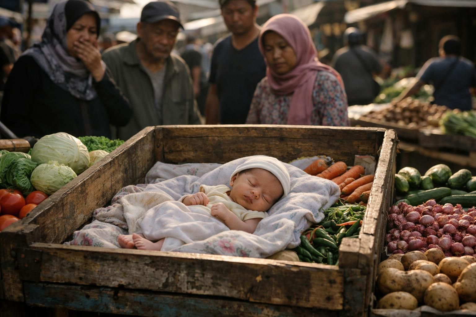 surat kakak yang meninggalkan bayi di gerobak pasar minggu mengungkap tragedi menyedihkan: sang ibu telah meninggal, lapor detiknews.