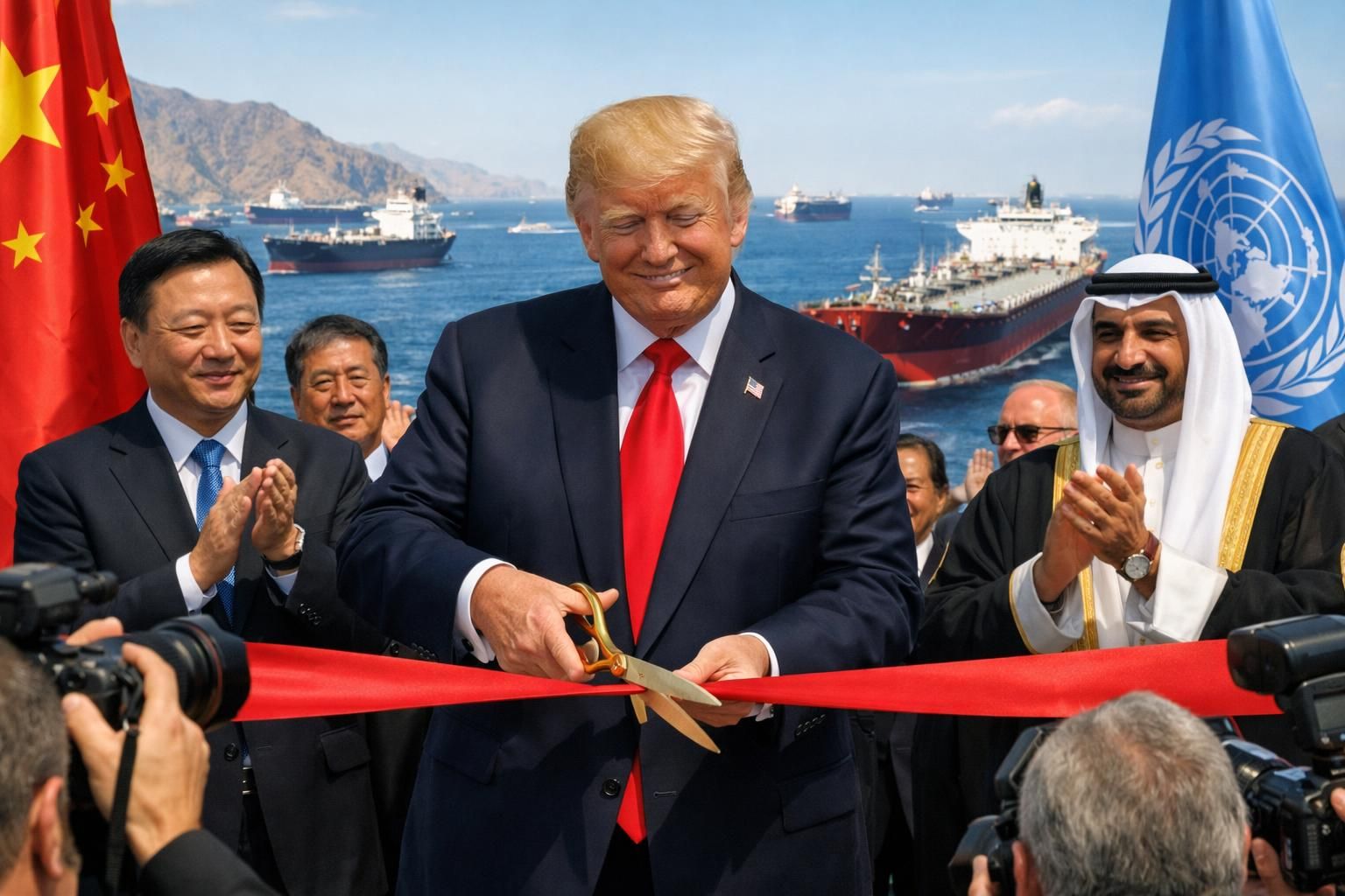 berita terbaru: trump meresmikan pembukaan permanen selat hormuz untuk china dan dunia, membuka peluang baru bagi perdagangan global - cnbc indonesia.