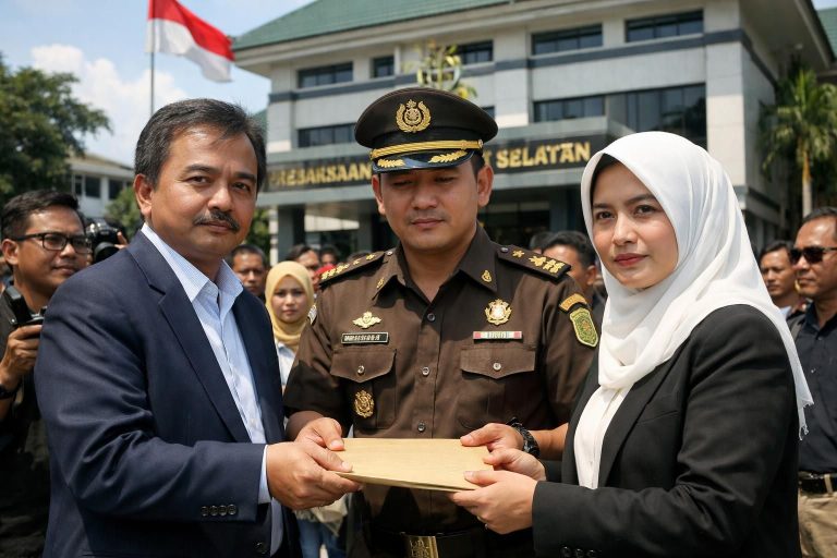roy suryo dan dr. tifa secara resmi diserahkan ke kejari jakarta selatan untuk proses hukum lebih lanjut.
