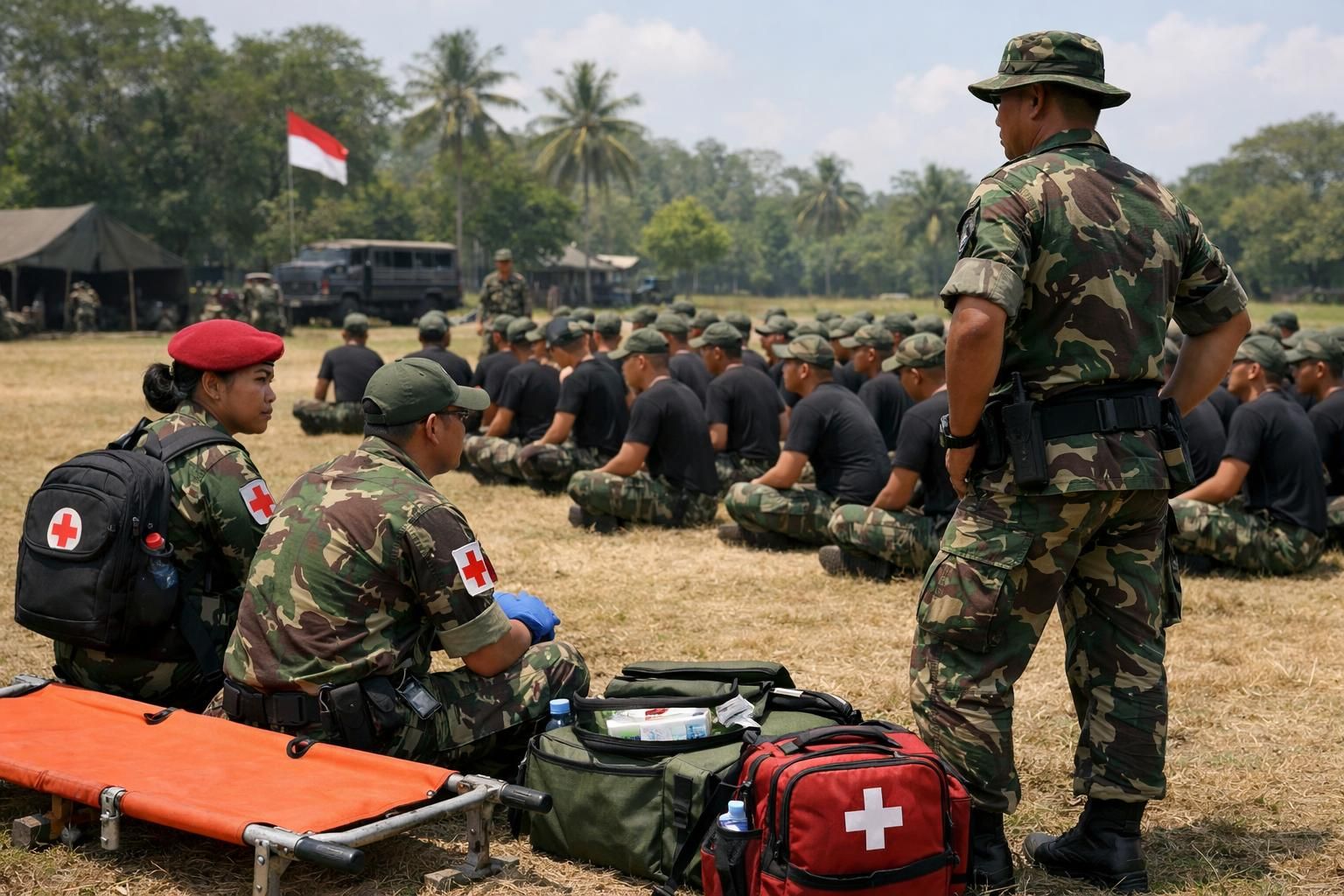 tragedi latsarmil kopdes merah putih menyebabkan 5 calon manajer meninggal dunia. kementerian pertahanan mulai melakukan evaluasi mendalam untuk memastikan keselamatan dan mencegah kejadian serupa.