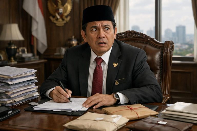 bupati langkat ditetapkan tersangka oleh kpk setelah terbukti menerima suap sebesar rp 800 juta dalam kasus korupsi yang sedang diselidiki.