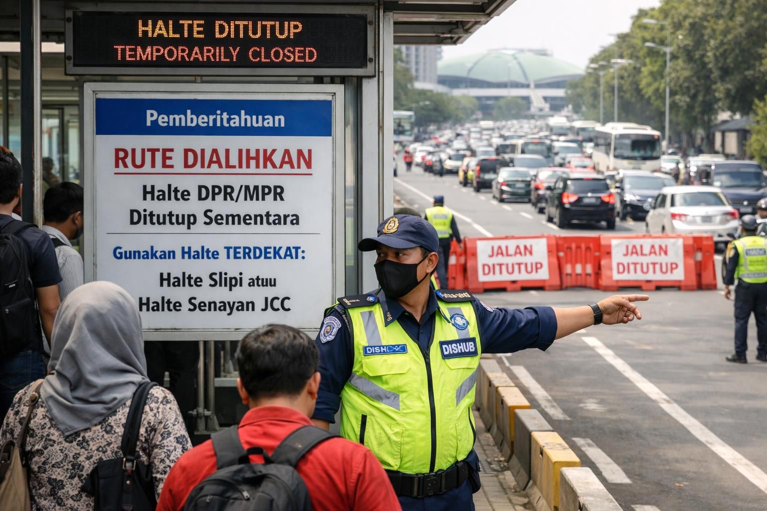 beberapa rute transjakarta berhenti beroperasi sementara akibat penutupan jalan, menyebabkan perubahan layanan dan rute. simak informasi lengkapnya di kompas.com.