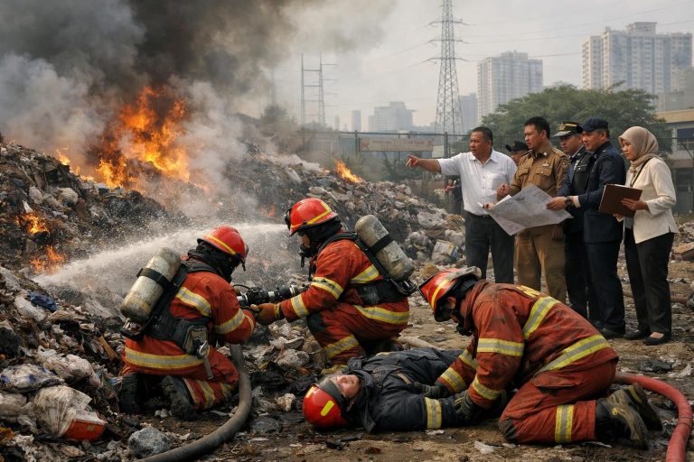 pemerintah provinsi berencana menutup tempat pembuangan sampah (tps) ilegal di lokasi kejadian petugas pemadam kebakaran meninggal di jakarta timur untuk meningkatkan keselamatan dan kebersihan lingkungan.