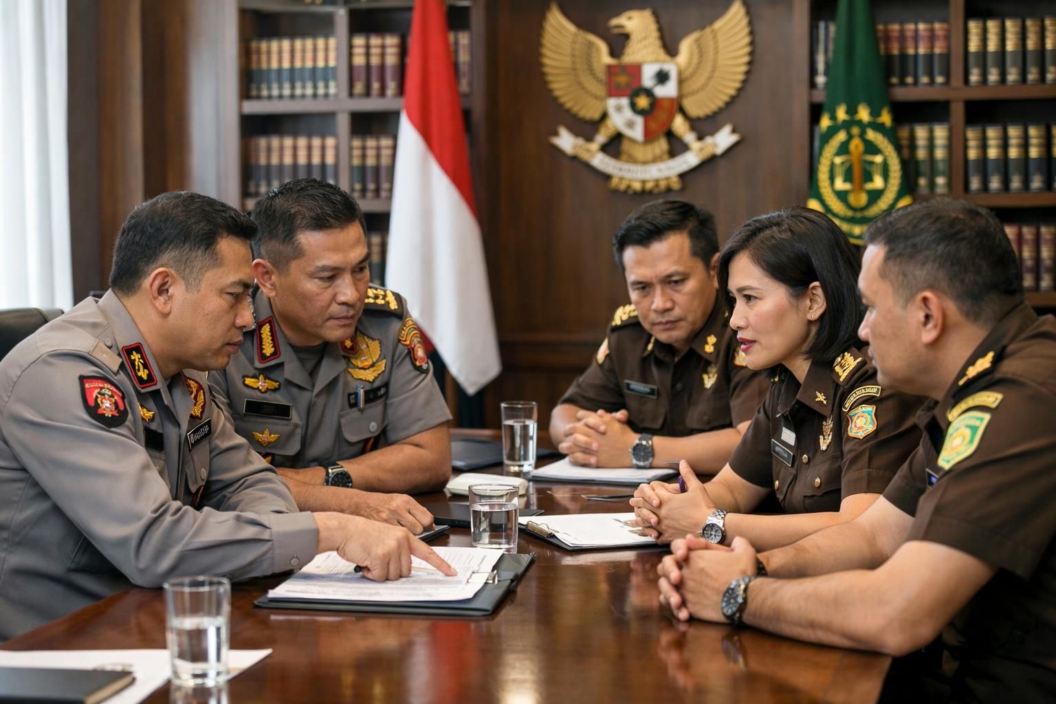 polri bekerja sama dengan kejaksaan agung meminta hakim untuk menolak gugatan praperadilan yang diajukan oleh febrie.